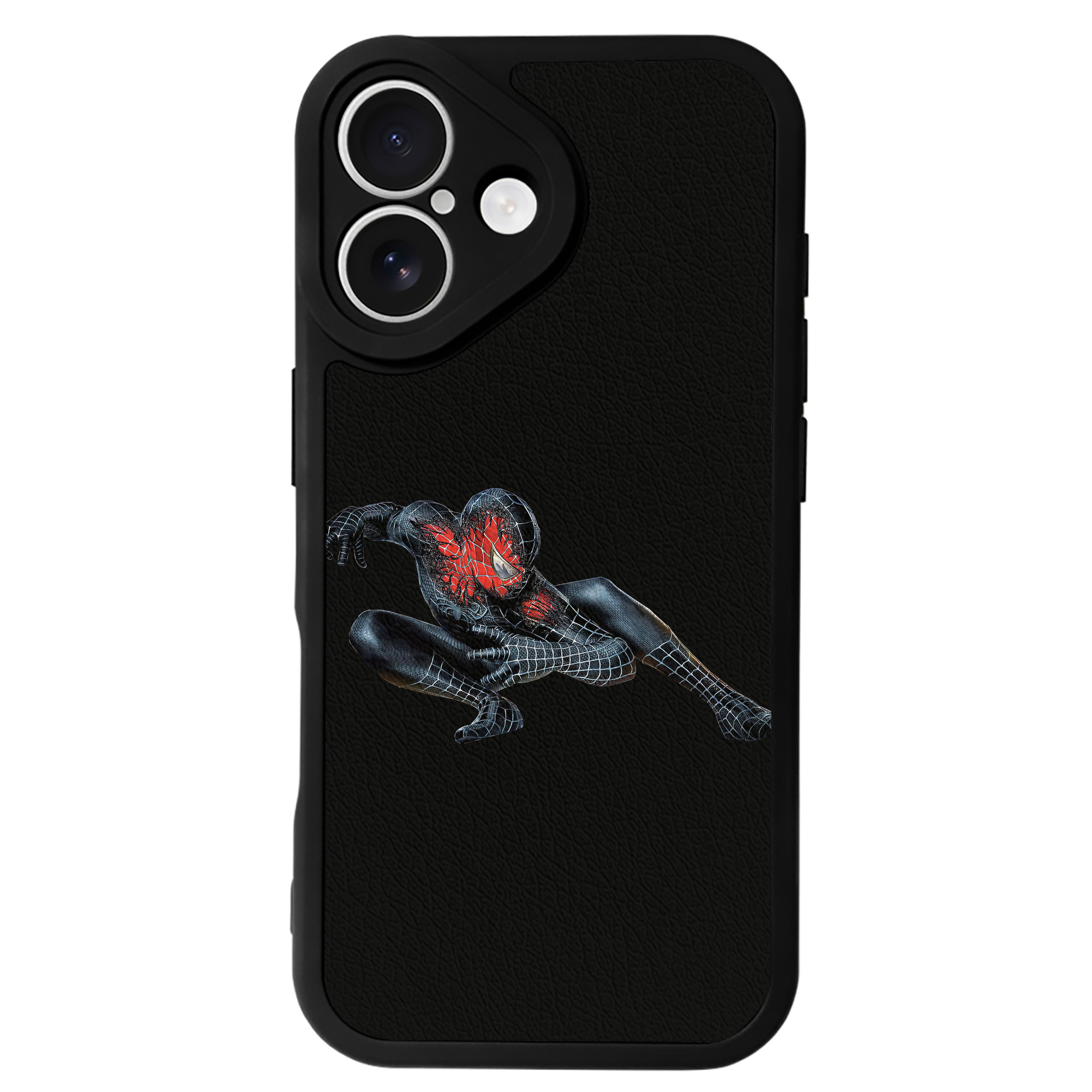 （画像用） Spider Man スパイダーマン 【iPhone 16シリーズ対応】シリコンスマホケース（レザー調） 材質：シリコン